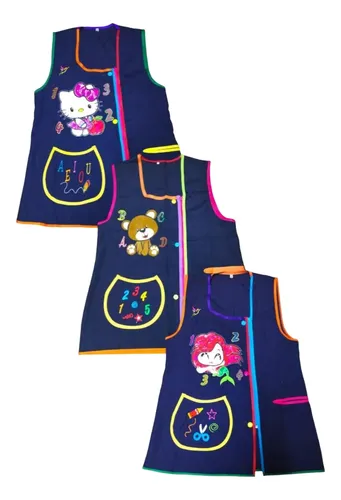 comprar Mandil Bata Educadora Paquete De 3