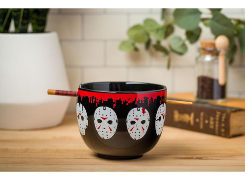 Tazón Cerámica Ramen Silver Buffalo Jason Voorhees 590 Ml