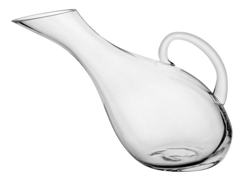 Decanter Para Vinho 1,7 Litro Modelo Inclinado De Vidro Luxo