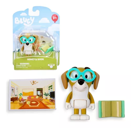 Pack Figura Honey Y Libro - Bluey Original