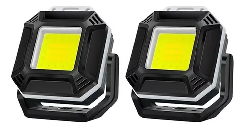 Linterna Led Portátil Con Luces Magnéticas Para Acampar Y Tr