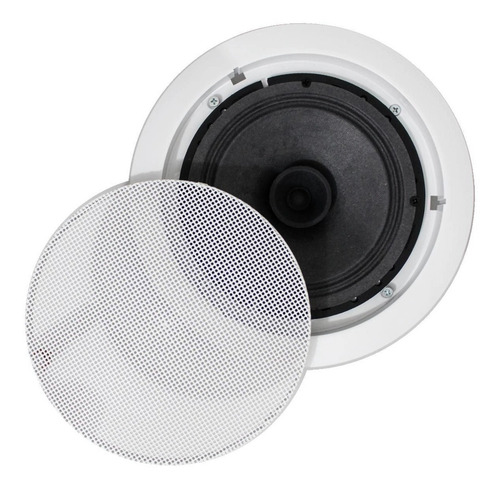 Arandela Redonda Alto Fal. 6 Full-range 30w Rms 8 Ohms Cor Branco