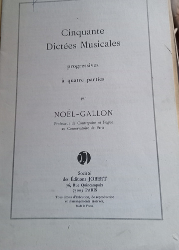 Partituras Para Piano 50 Dictados Musicales Noel Gallon 