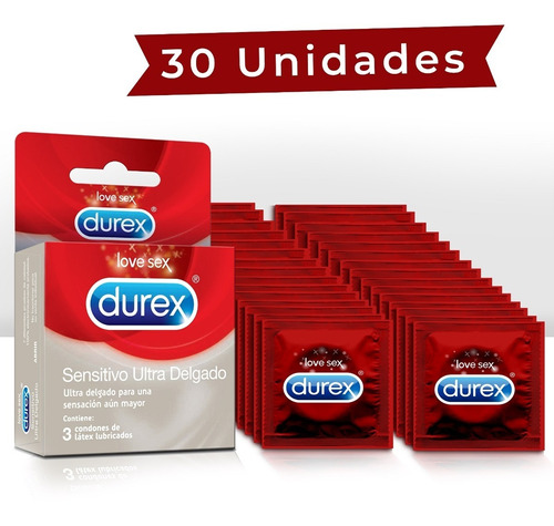 Imagen 1 de 5 de Condones Durex Sensitivo Ultra Del - Unidad a $1574