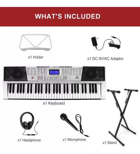 MUSTAR Teclado de Piano, 61 Teclado de Aprendizaje Guatemala