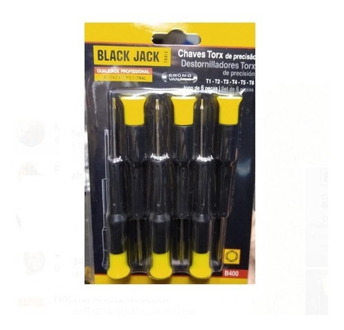 Destornilladores Torx Black Jack Set De 6 Piezas B400