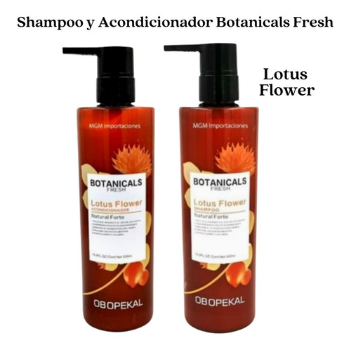 Imagen 2 de 2 de Pack Shampoo Y Acondicionador Para Uso Plancha Obopekal