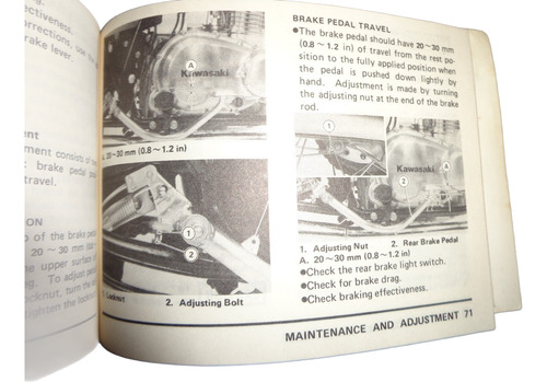 Kawasaki Kz 440 1980 Libro Manual Original (Usado)