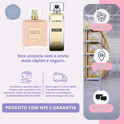 Kit Feminino La Rive Perfume Madame Isabelle Edp 90ml + Perfume Metaphor Edp 90ml