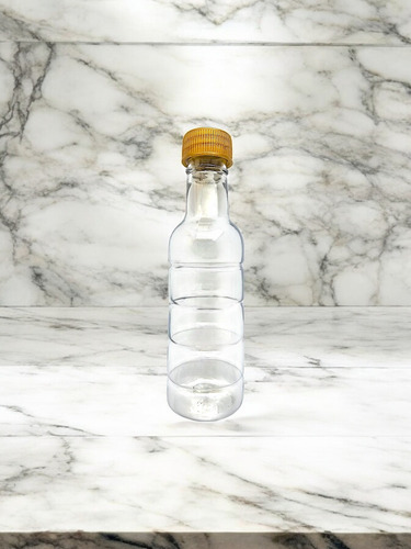 Set 30 Mini Botella Plástico Redonda 50 Ml Con Tapa