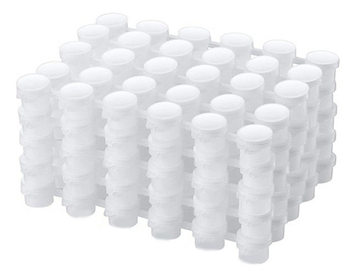 Paquete Grande De 100 Botes De Pintura Vacíos, Transparente,