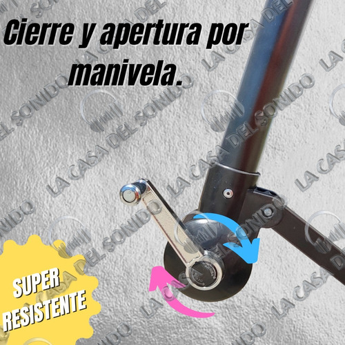 Imagen 5 de 10 de Sombrilla Colgante 3 Metros Grande Altura Regulable Premium