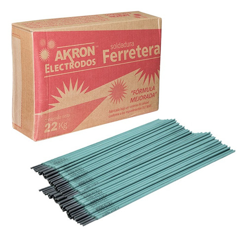 Soldadura 6013 Ferret Electrodo Revestido 1/8 Vde22 Kg Akron