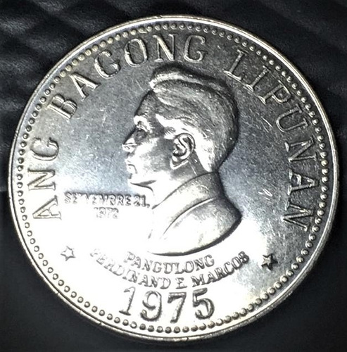 Moneda :filipinas - 1975 - 5 Piso -36,5 Mm-  S/c !! -tesoros
