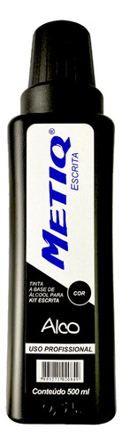 Tinta Para Escrita Em Cartaz Metiq Alco 500 Ml Cor Preto