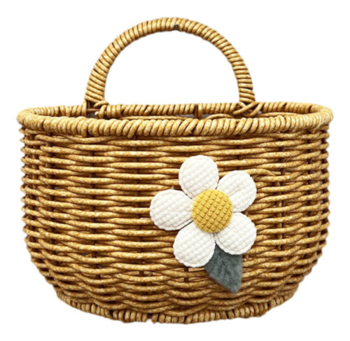 Canasta De Almacenamiento Colgante Flor De Semicírculo