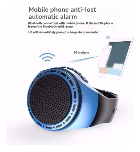 Altavoz De Reloj De Pulsera Portátil Con Audio Para Biciclet