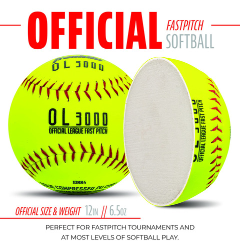 Pelotas De Softball Franklin Sports, Tamaño Oficial, Fastpit