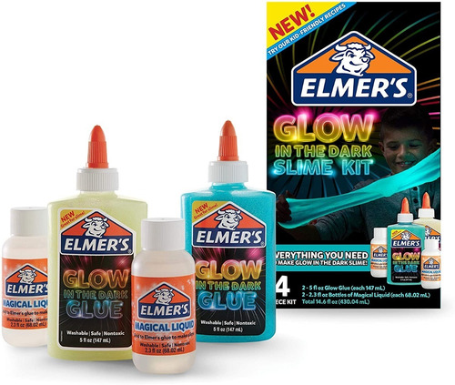 Kit Para Hacer Slime Glow X4 Piezas