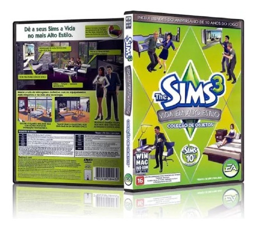 Jogo The Sims 3 Vida Em Alto Estilo Pacote Expansão Lacrado