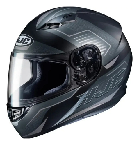 Casco Integral Moto Hjc Cs-15 Trion Gris/negro Mate 