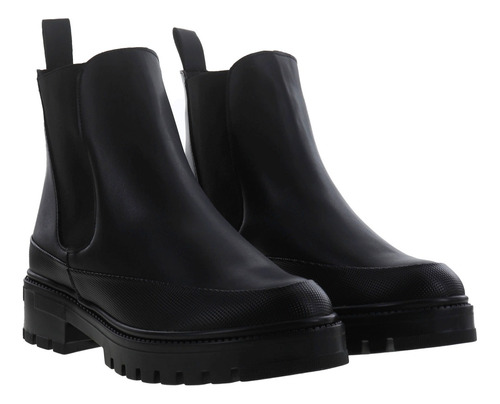 Imagen 3 de 4 de Botines Botas Básicas Dama Chunky Elástico Erez