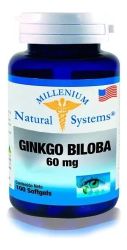 Ginkgo Biloba 60mgx100 Softgels - L a $499
