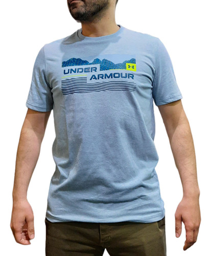 Remera Under Armour Od Mtn Sea Ss Moda Grs Hombre