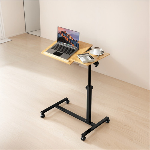 Escritorio Plegable Madera Oficina Ruedas Práctico