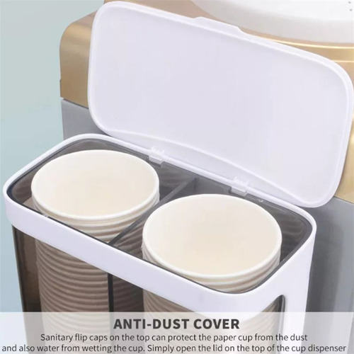 Q Dispensador De Vasos Desechable, Portavasos, Doble Tubo