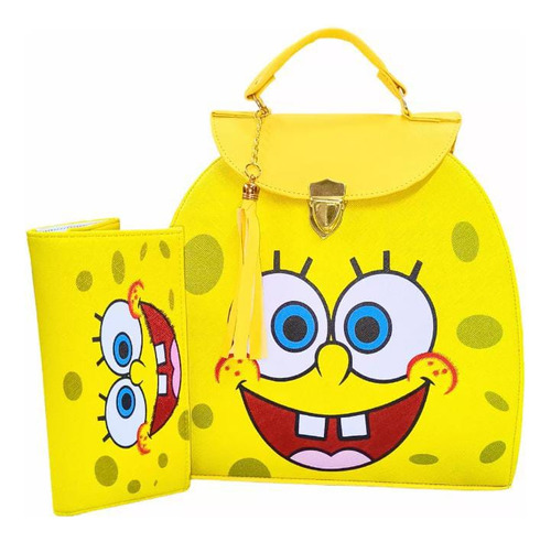 Bob Esponja Bolsa Mochila Con Cartera Bob Esponja. 