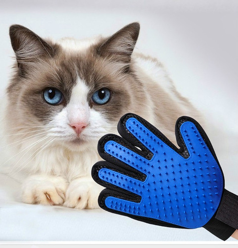 Guante Pet Gloves Para Peinar Acariciar Gatos Y Perros