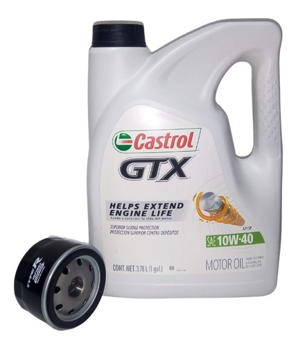 Kit Cambio Aceite Renault Castrol Gtx 10w40 Galon + Filtro