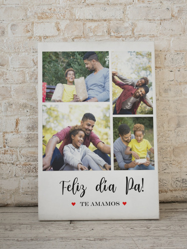 Cuadro Con Fotos 30x40 Cm Personalizado Regalo Día Del Padre