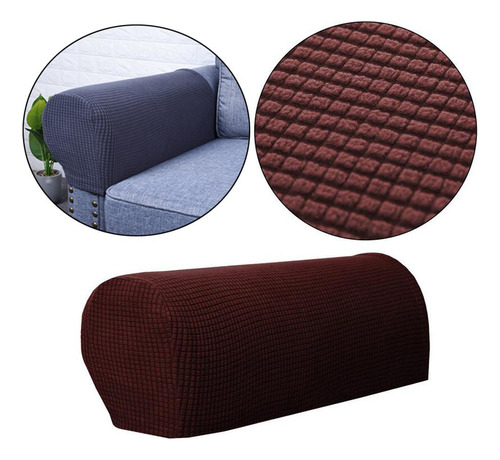 4 Protectores Elásticos Para Brazos De Sofá Lavables,
