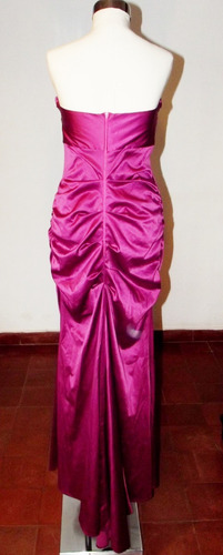 Elegante Vestido De Fiesta Strapless Tipo Sirena M Impecable