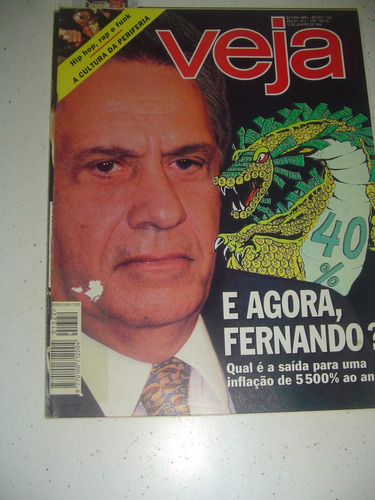 Revista Veja 1322 Fernando Fhc Claudia Magno Hip Hop 1994