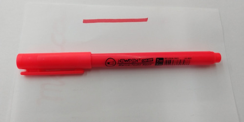 Caixa Marca Texto Vermelho New Pen