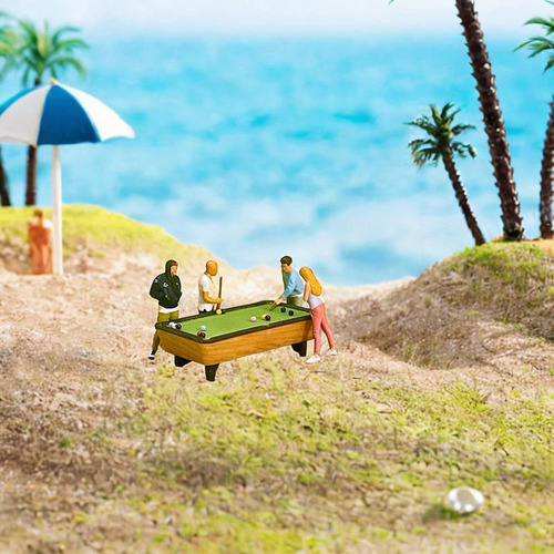 Mesa De Billar En Miniatura A Escala 1/64, Accesorio Para