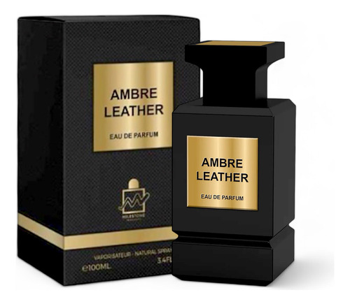 Perfume Ambre Leather De Milestone Edp, 3.4 Oz/100 Ml, Para