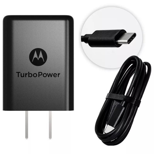 Imagen 3 de 3 de Cargador Motorola Original Tipo C Carga Rapida