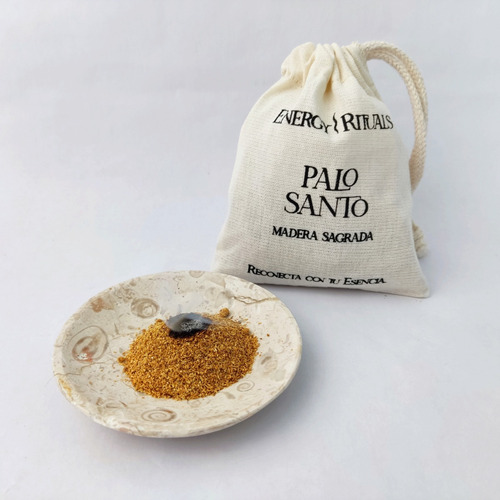 Imagen 1 de 3 de Palo Santo De Perú 50gr En Polvo Con Morral De Manta