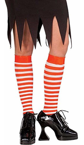 Rubie S Fun Red And White Striped Knee Highs