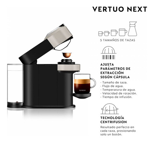 Máquina De Café Nespresso  Vertuo Light Grey Gcv1twsine