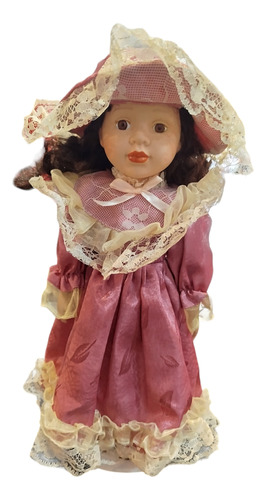 Antigua Muñeca Doll De Porcelana Impecable!!