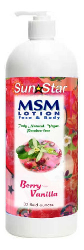 Loción Msm Vainilla De Bayas, 32oz