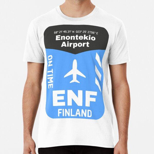 Remera Enf Aeropuerto Lucky Blue Travel Finlandia Algodon Pr