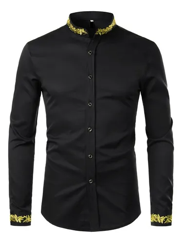 Camisa dorada para hombre sale