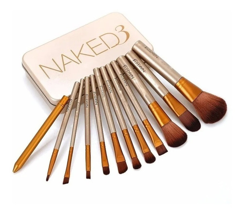  Brochas Maquillaje Naked X12pc