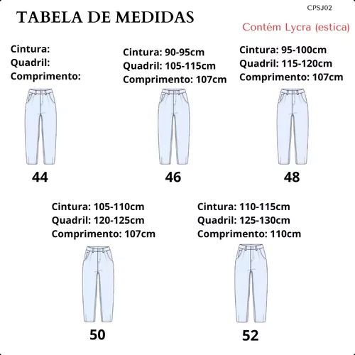 Calça Jeans Plus Size Feminina Com Lycra Cintura Alta